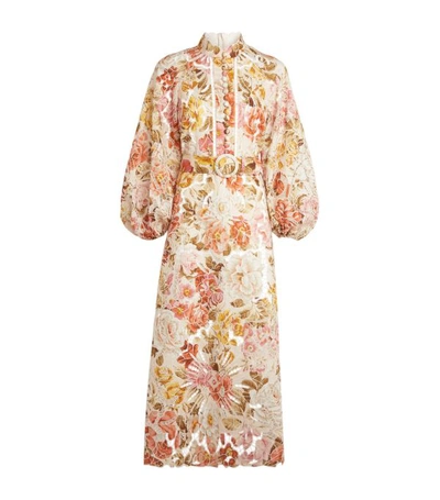 Shop Zimmermann Longline Floral Embroidered Bonita Dress