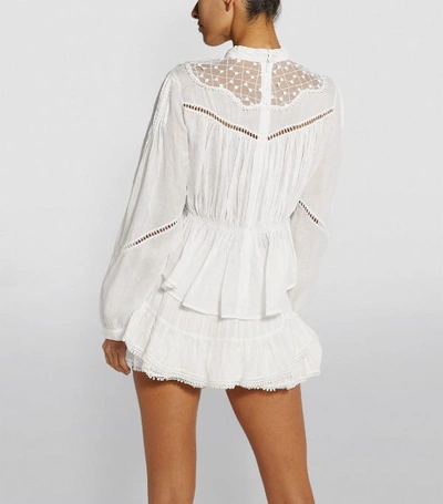 Shop Isabel Marant Samantha Lace-detail Blouse