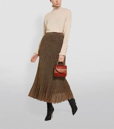Shop Missoni Metallic Pleated Skirt