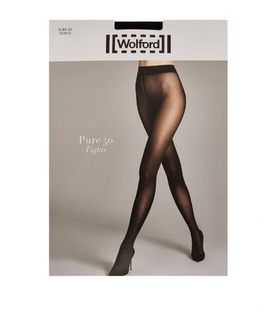 Shop Wolford Pure 50 Tights In Black