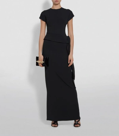 Shop Victoria Beckham Peplum Ruffled Gown