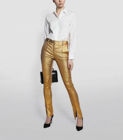 Shop Victoria Beckham Split-hem Skinny Trousers