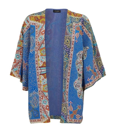 Shop Etro Silk Kimono Top