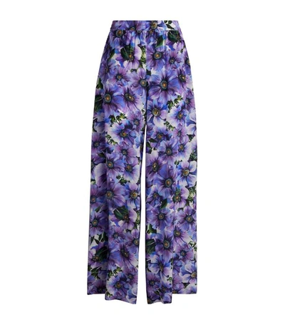 Shop Dolce & Gabbana Floral Trousers