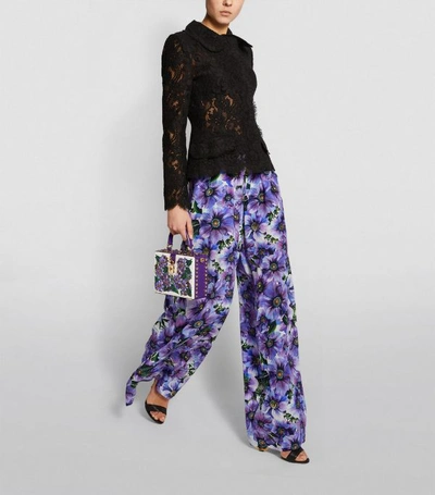 Shop Dolce & Gabbana Floral Trousers