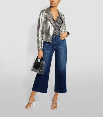 Shop Paige Anessa Wide Leg Ankle Jeans