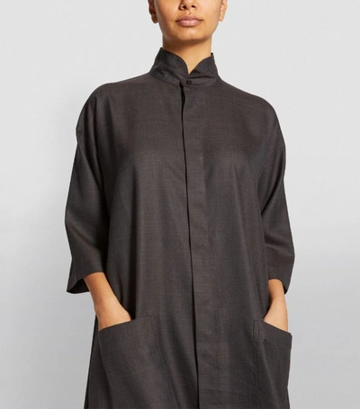 Shop Eskandar A-line Shirt Dress