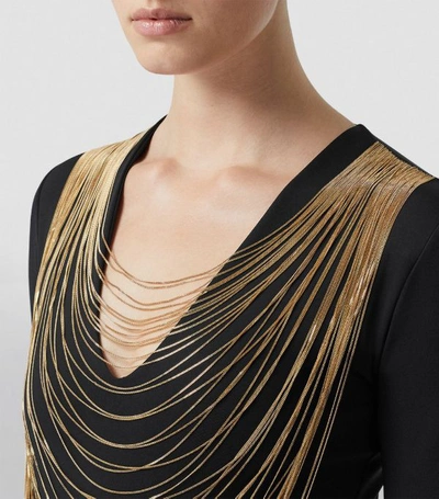 Shop Burberry Chain-detail Bodysuit