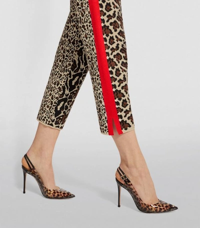 Shop Stella Mccartney Animal Print Cropped Trousers