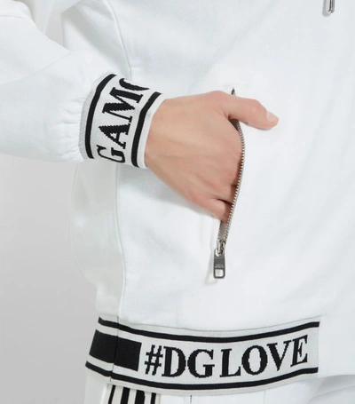 Shop Dolce & Gabbana Logo Tape Hoodie In Multi