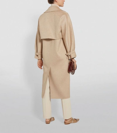 Shop Max Mara Wool-cashmere Trench Coat