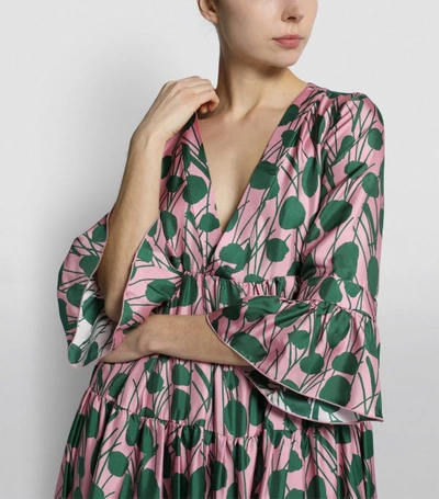 Shop La Doublej Silk Jennifer Tiered Dress