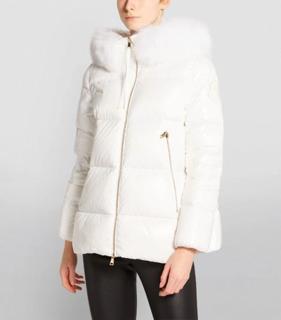 Shop Moncler Givre Fox Fur-trim Jacket