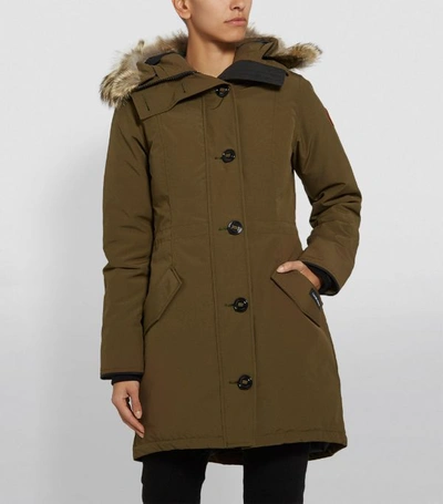 Shop Canada Goose Rossclair Fur-trim Parka