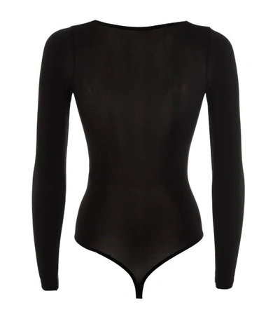 Shop Wolford Buenos Aires String Bodysuit In Black