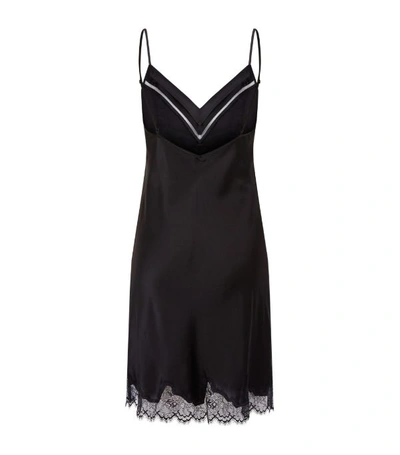Shop Simone Perele Silk Lace-trim Nocturne Nightgown