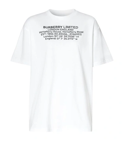 Shop Burberry Printed Cotton T-shirt