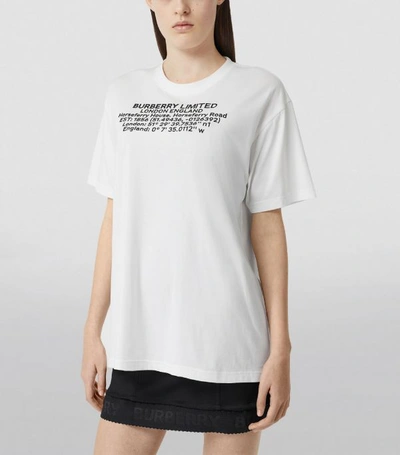 Shop Burberry Printed Cotton T-shirt