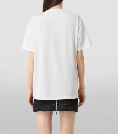 Shop Burberry Printed Cotton T-shirt