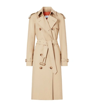 Shop Burberry Archive Print-lined Trench Coat