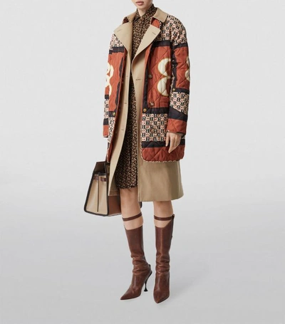 Shop Burberry Archive Print-lined Trench Coat