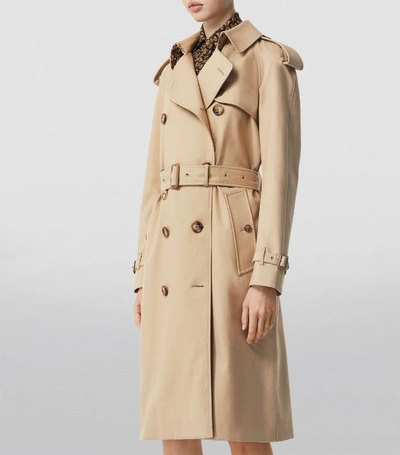 Shop Burberry Archive Print-lined Trench Coat