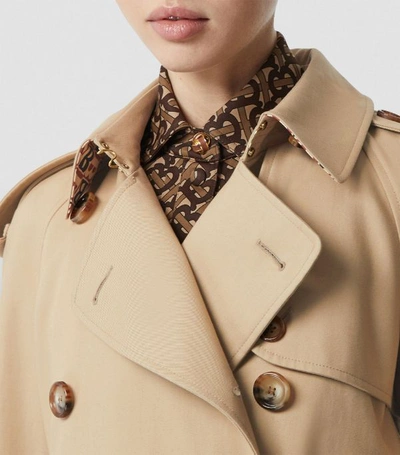 Shop Burberry Archive Print-lined Trench Coat