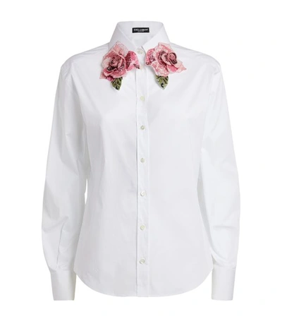 Shop Dolce & Gabbana Sequin Collar Shirt