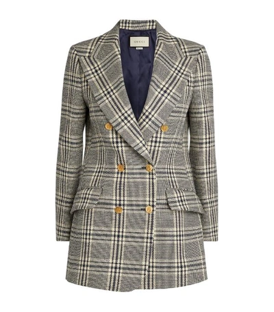 Shop Gucci Double-breasted Check Jacket