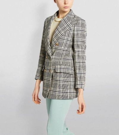 Shop Gucci Double-breasted Check Jacket