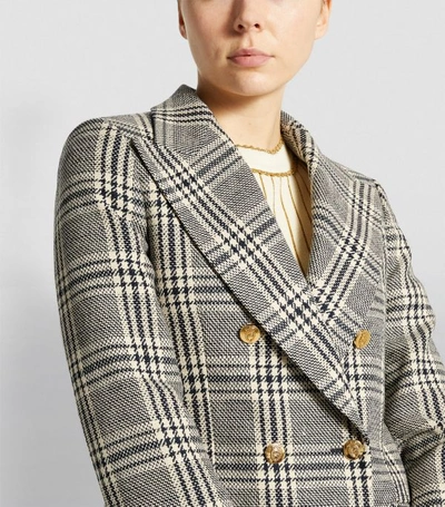 Shop Gucci Double-breasted Check Jacket