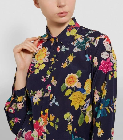 Shop Etro Floral Print Shirt