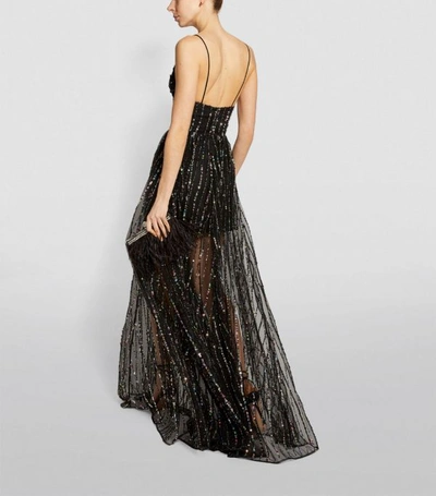 Shop Rasario Sequin-embellished Tulle Gown