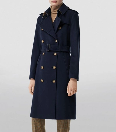 Shop Burberry Cashmere Trench Coat