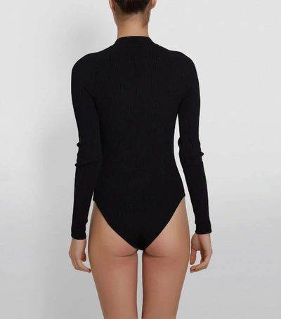 Shop Balmain High-neck Embellished Bodysuit