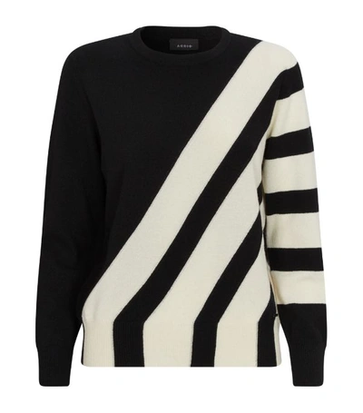 Shop Akris Cashmere Stripe Sweater