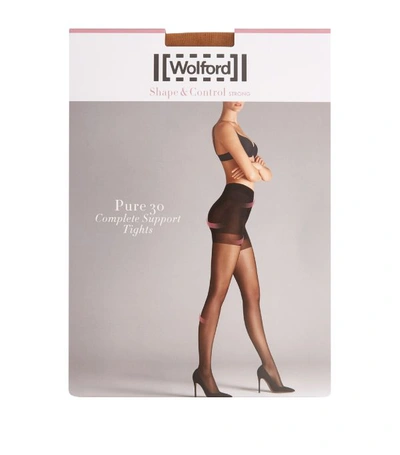 Shop Wolford Complete Support 30 Tights In Neutral