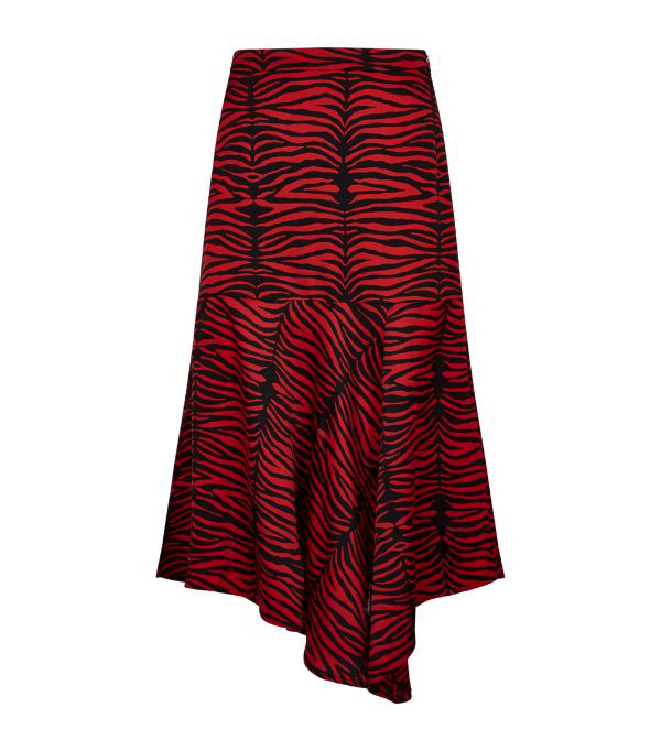 red zebra skirt