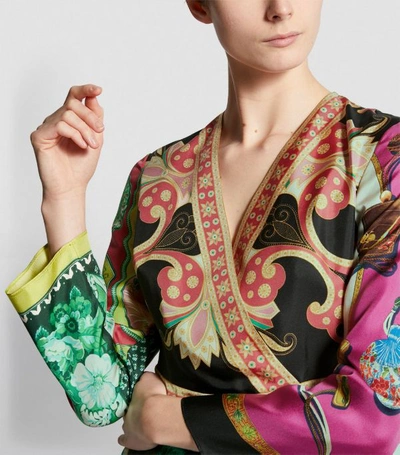 Shop Etro Patchwork Print Dress