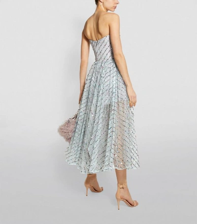 Shop Rasario Sequin-embellished Tulle Midi Dress