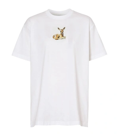 Shop Burberry Runway Deer T-shirt