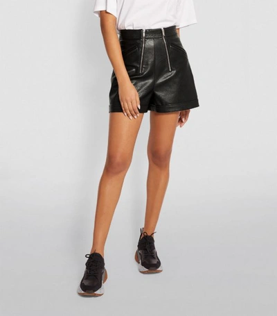 Shop Stella Mccartney High-waist Vegan Leather Shorts
