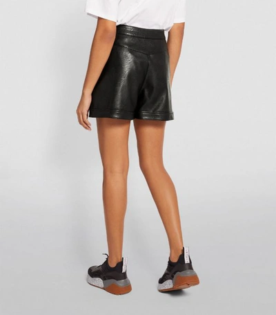 Shop Stella Mccartney High-waist Vegan Leather Shorts