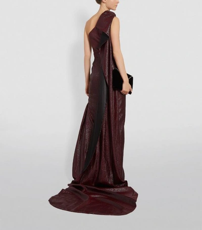 Shop Maticevski Shoulder Train Butterfly Gown