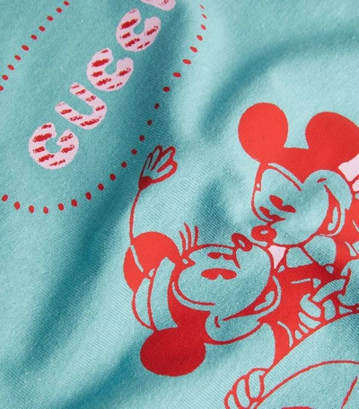 Shop Gucci + Disney Mickey And Minnie Mouse T-shirt