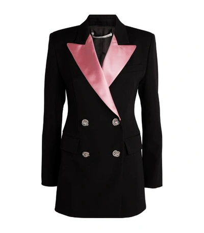 Shop Alessandra Rich Double-breasted Embellished Blazer