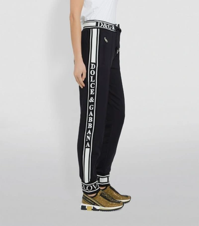 Shop Dolce & Gabbana Logo Trim Sweatpants In Multi