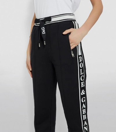 Shop Dolce & Gabbana Logo Trim Sweatpants In Multi