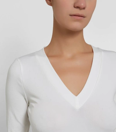 Shop Wolford Aurora Pullover Top In White
