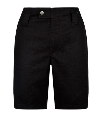Shop Saint Laurent Wide-leg Denim Shorts
